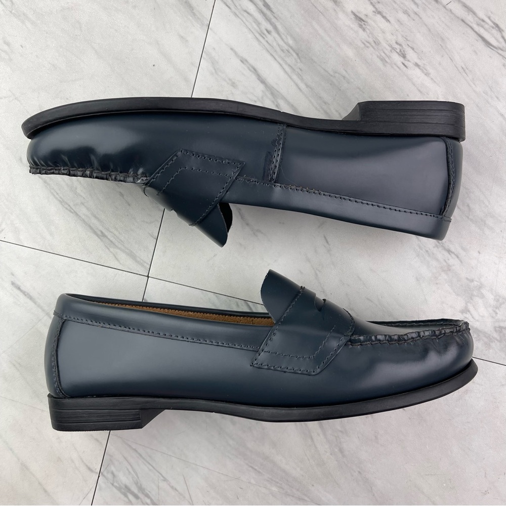 Eastland Classic II Women’s 7.5 Blue Leather Moccasin Penny Loafers Slip On Shoe - Picture 2 of 13